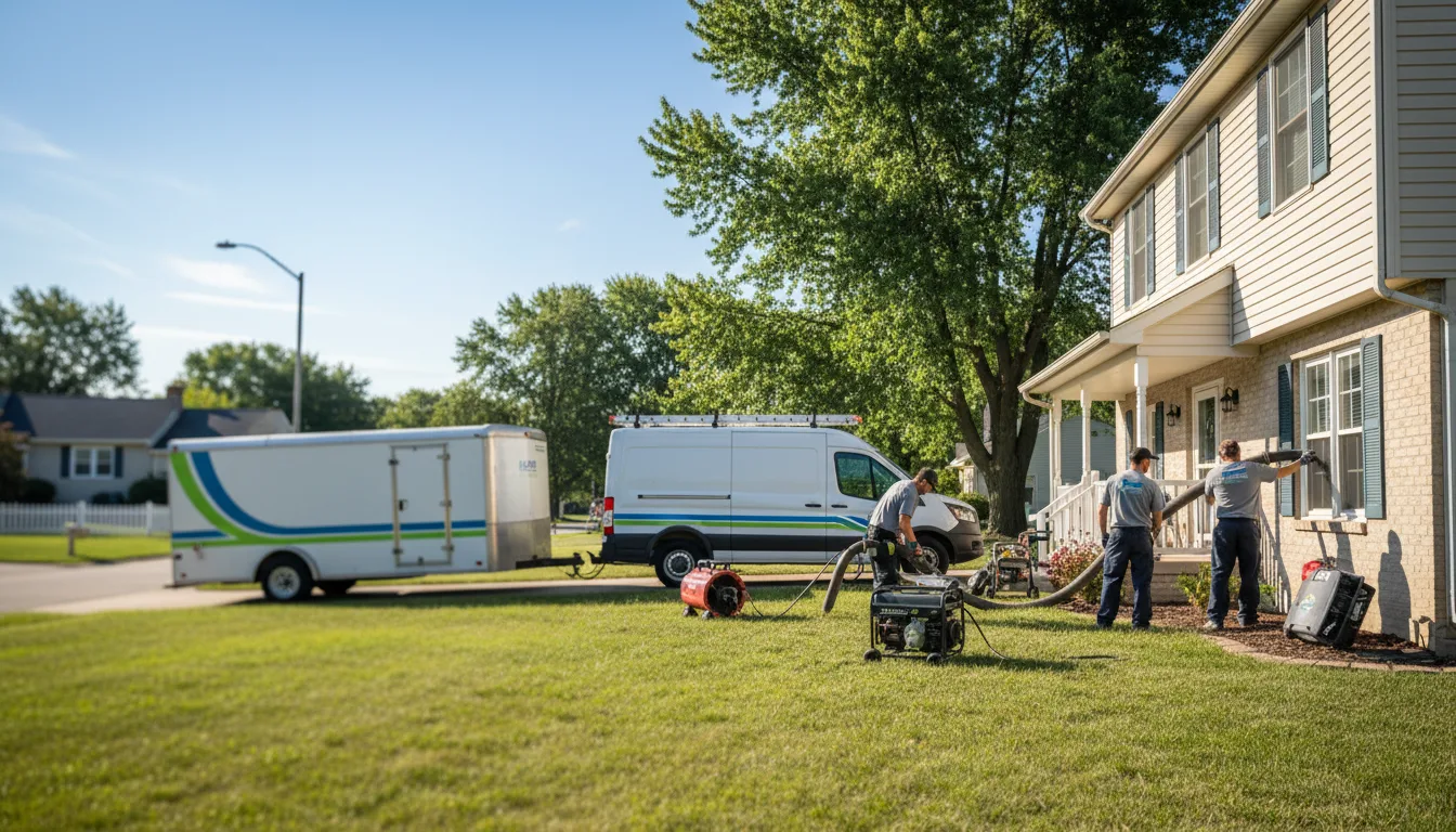 Flooded Basement Restoration And Cleanup With Repair in Alger, OH near me